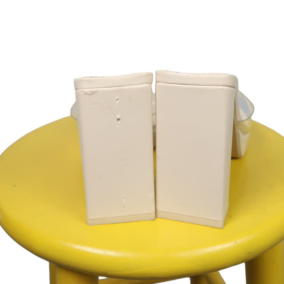 ZARA cream faux leather platform sandal heel clear vinyl strap 40 - Picture 7 of 7